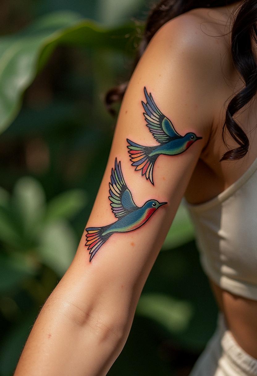 three birds tattoo