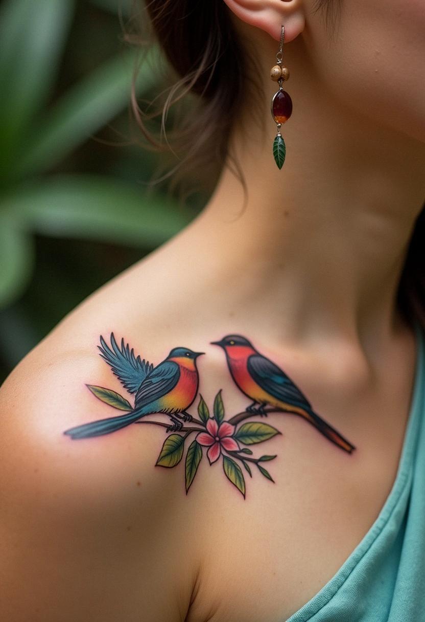 three birds tattoo