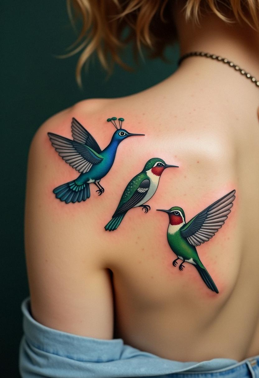 three birds tattoo