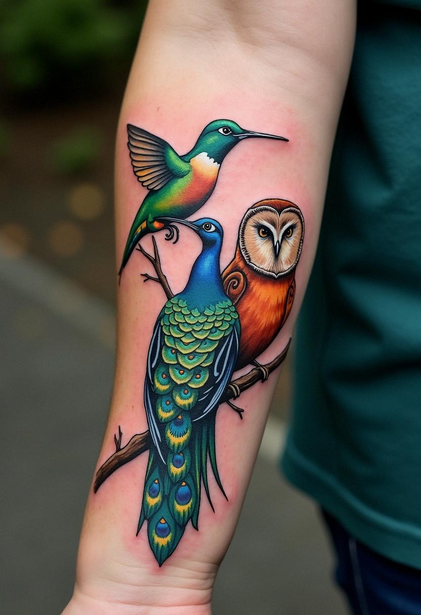 three birds tattoo