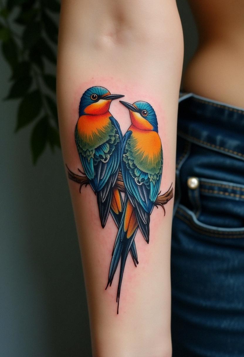 three birds tattoo
