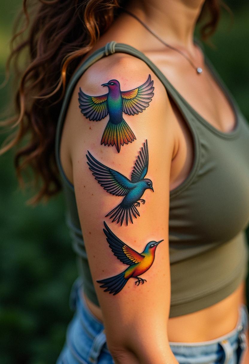 three birds tattoo