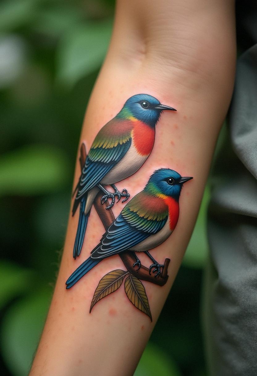 three birds tattoo