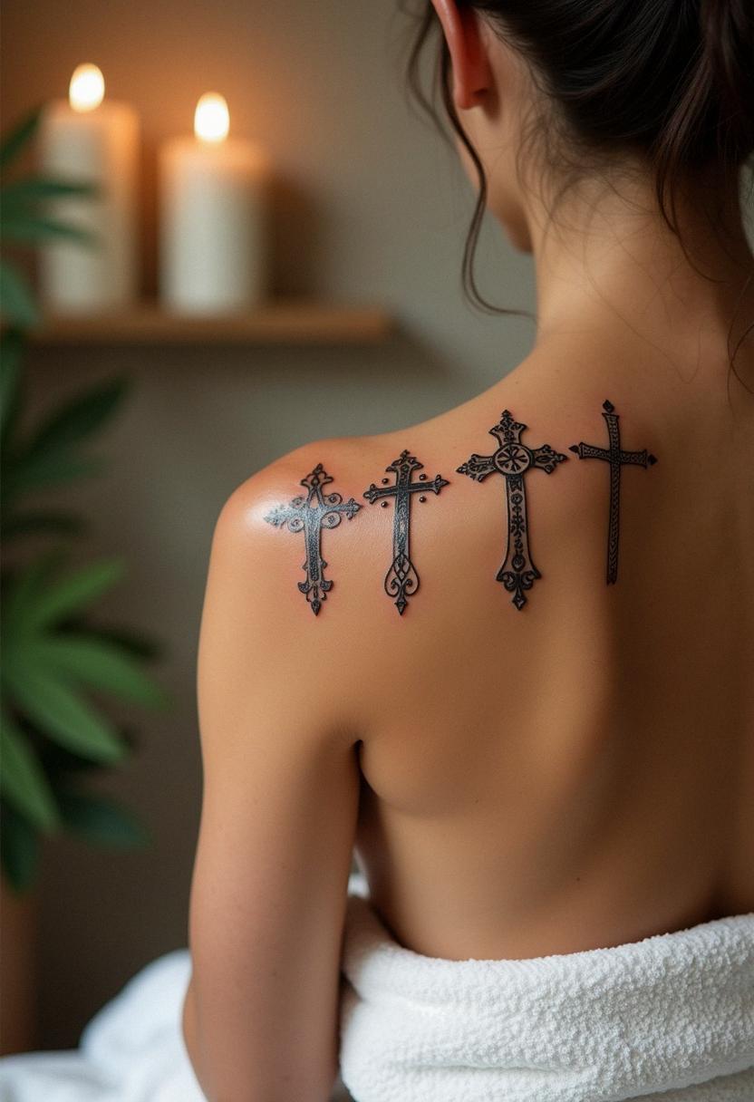 three cross tattoo three cross tattoo