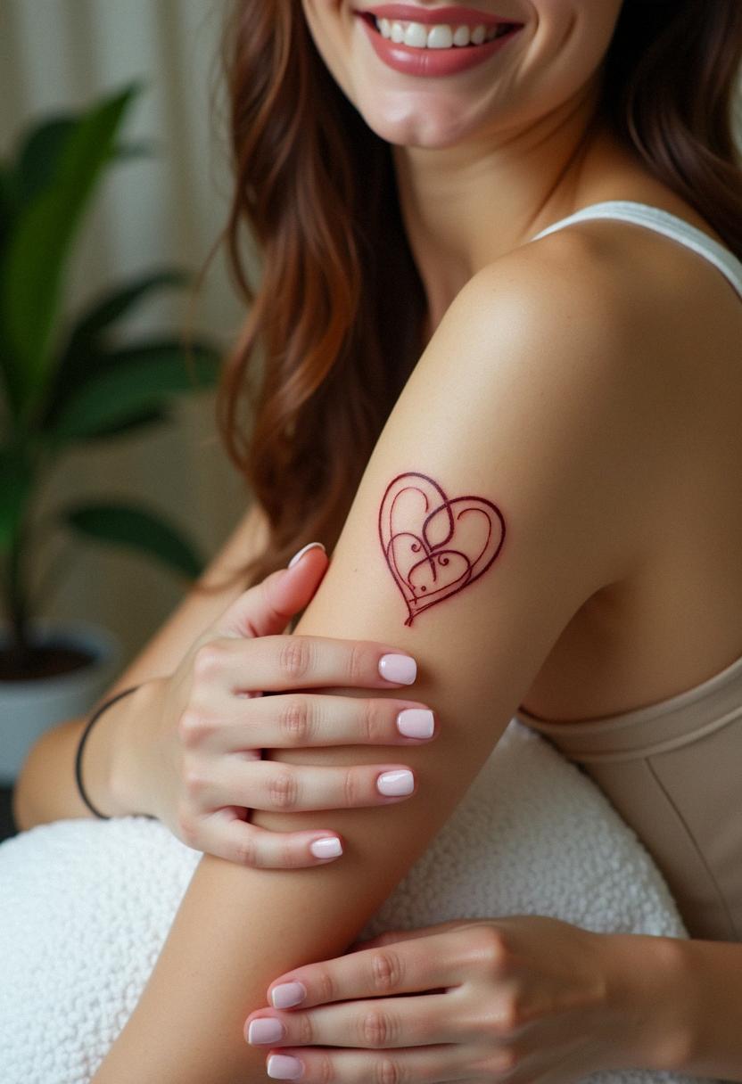three hearts tattoo