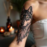 Tribal Wolf Tattoo 00001