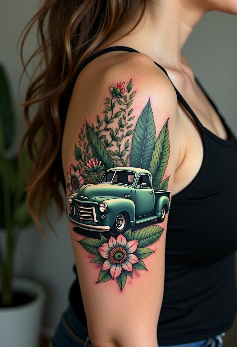truck tattoo
