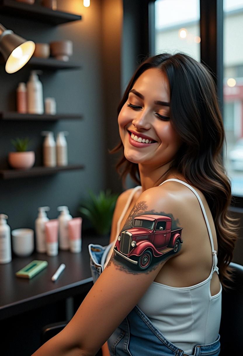 truck tattoo