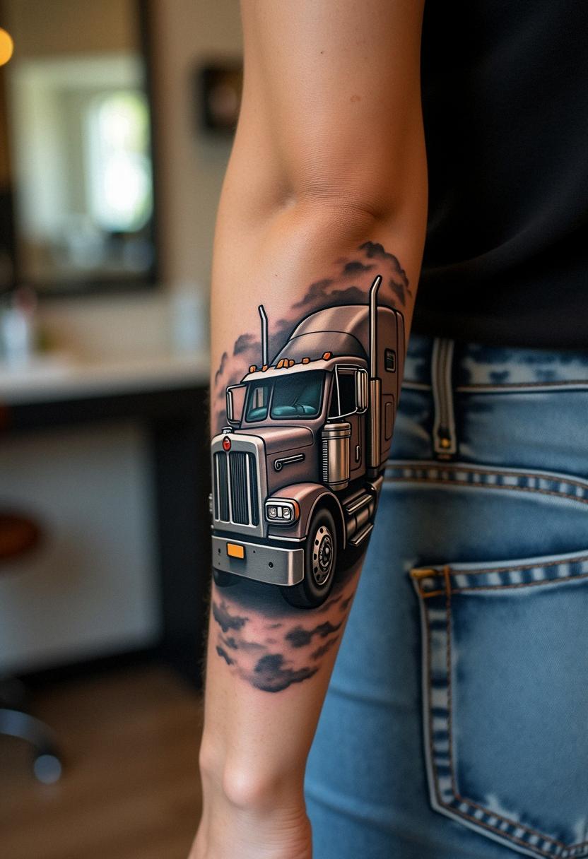 truck tattoo