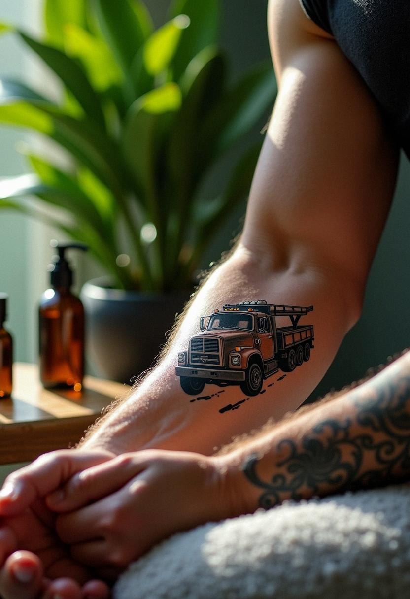 truck tattoo