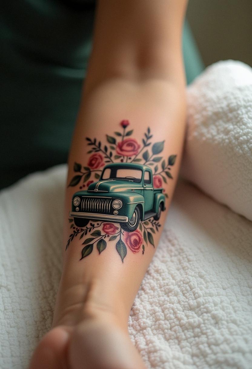 truck tattoo