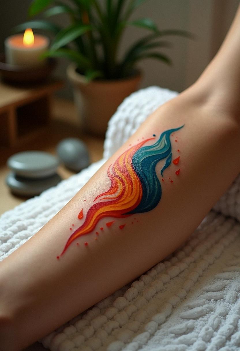 twin flame tattoo