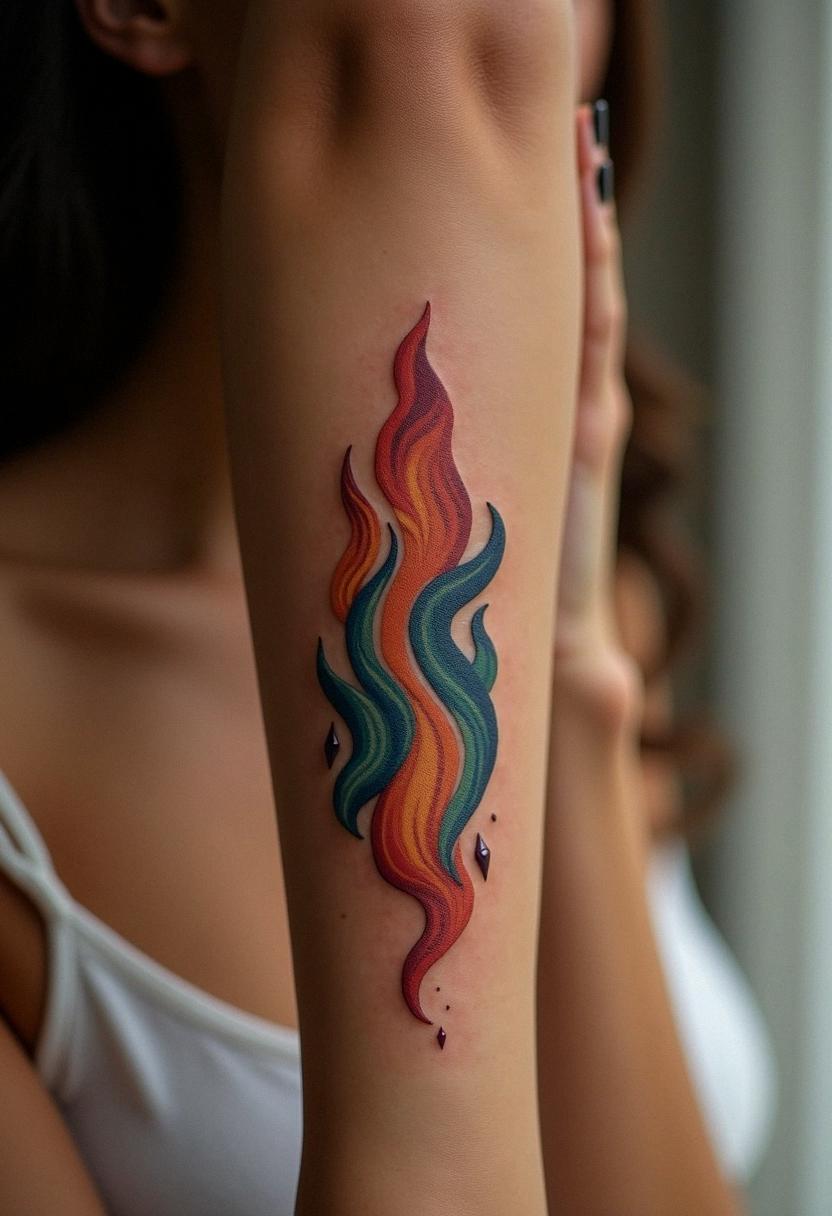 twin flame tattoo