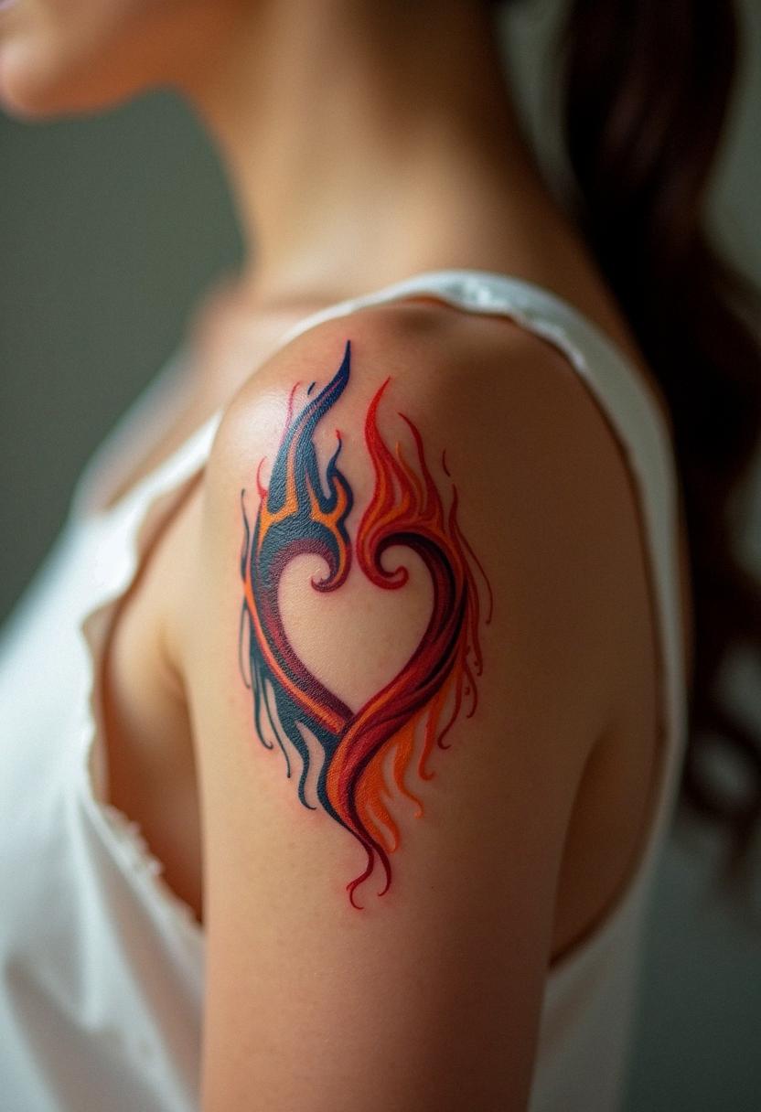 twin flame tattoo