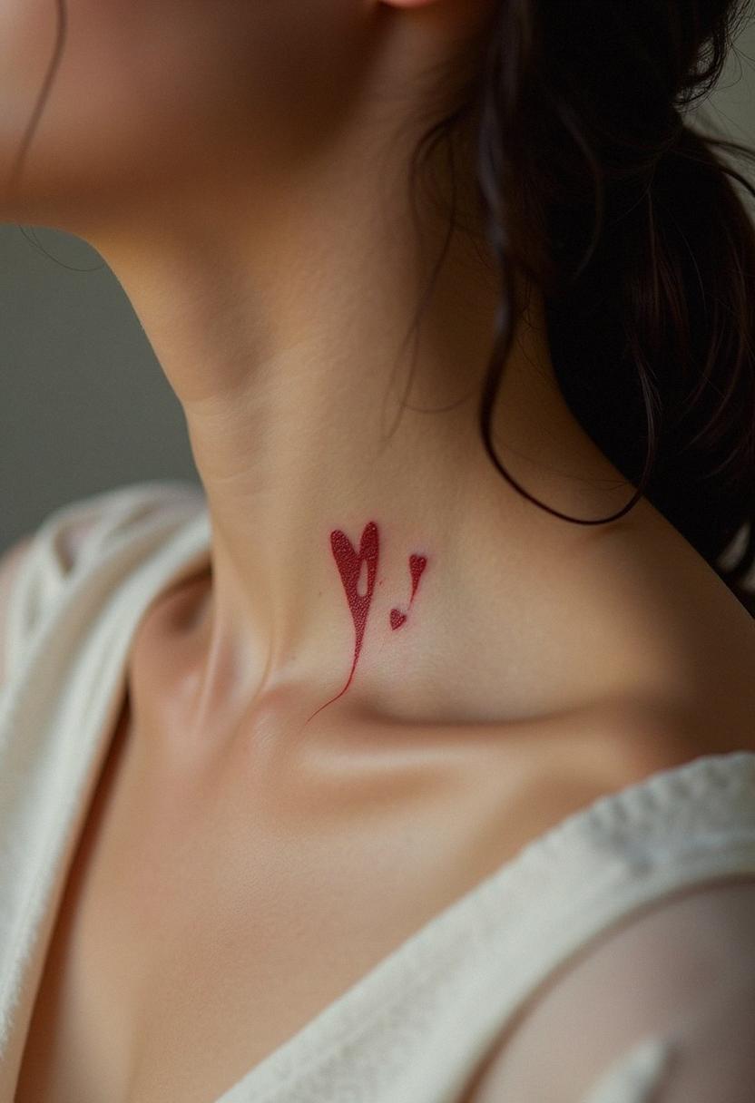 vampire bite tattoo