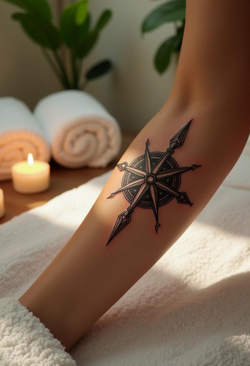 viking compass tattoo