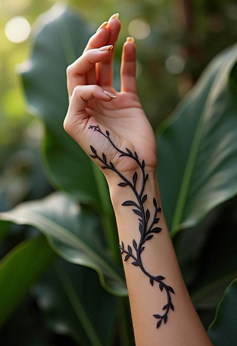 vine tattoos