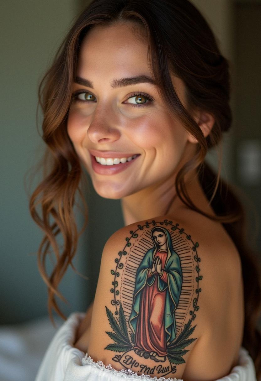 virgin mary tattoos