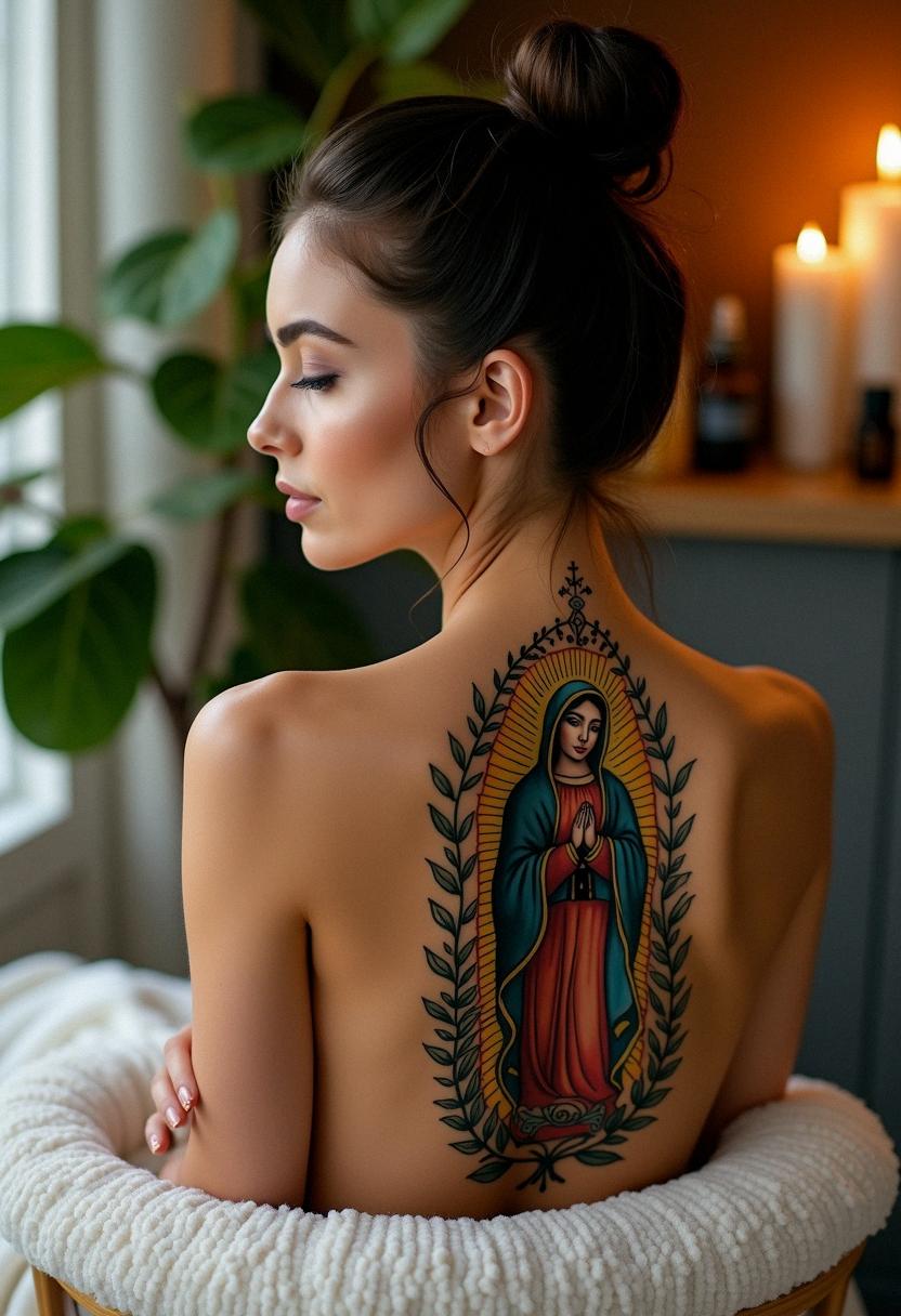 virgin mary tattoos