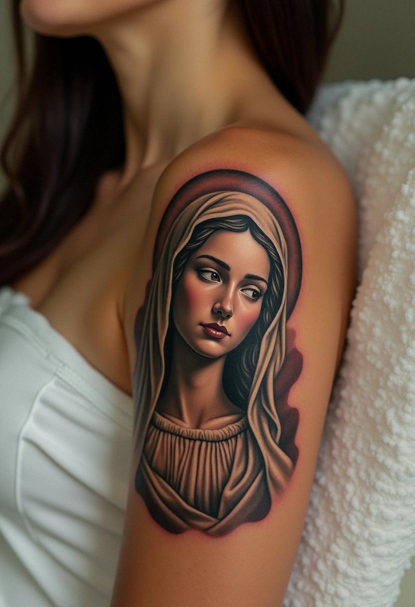 virgin mary tattoos