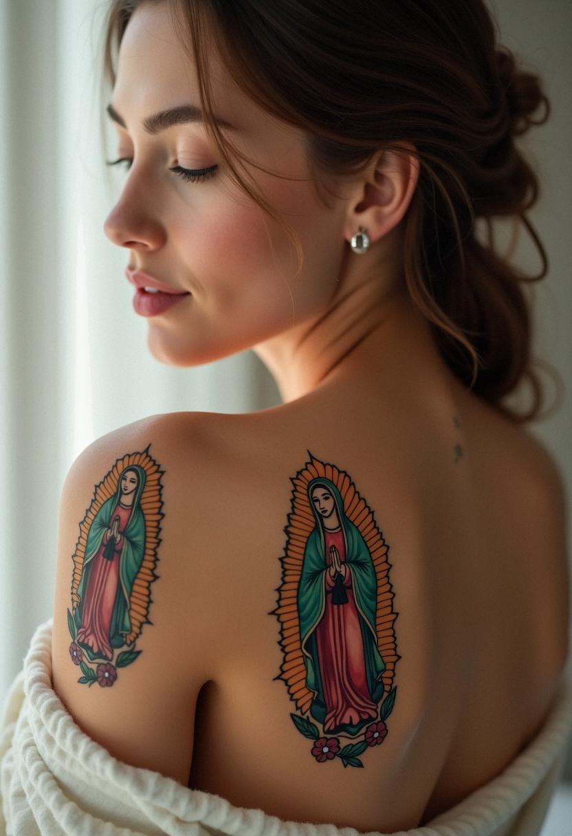virgin mary tattoos