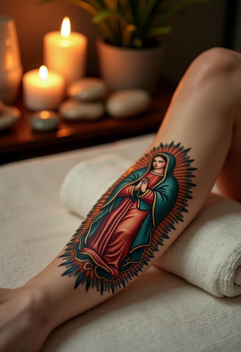 virgin mary tattoos
