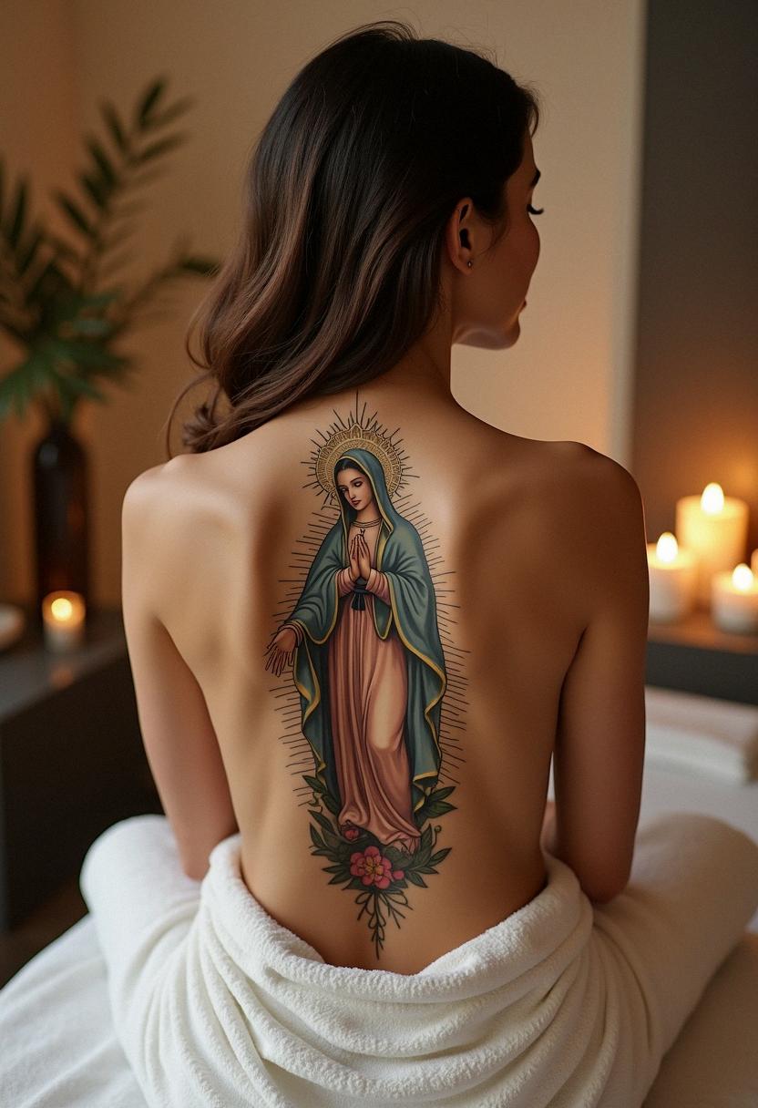 virgin mary tattoos