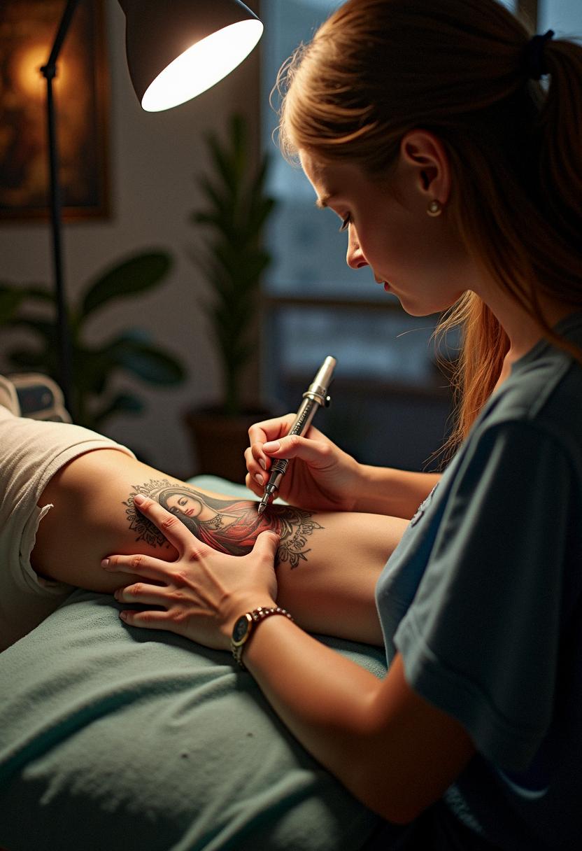 virgin mary tattoos