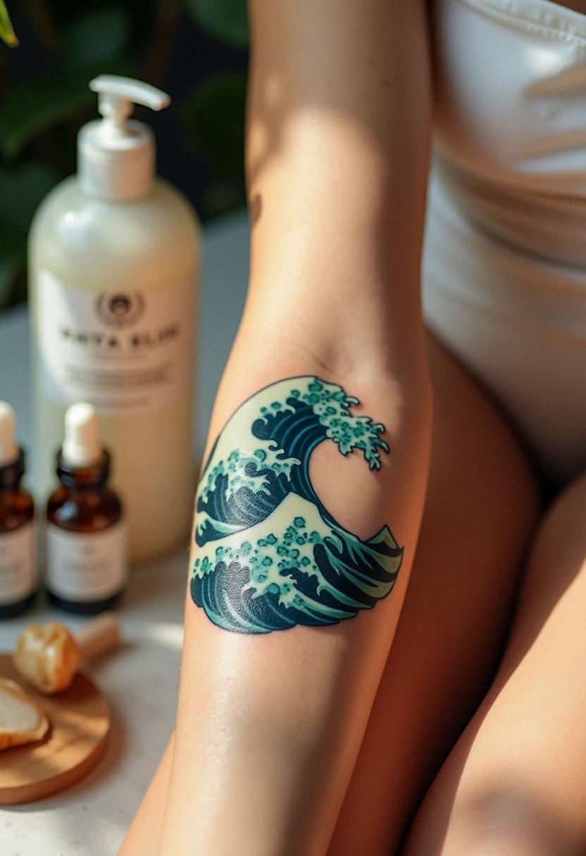 wave tattoo