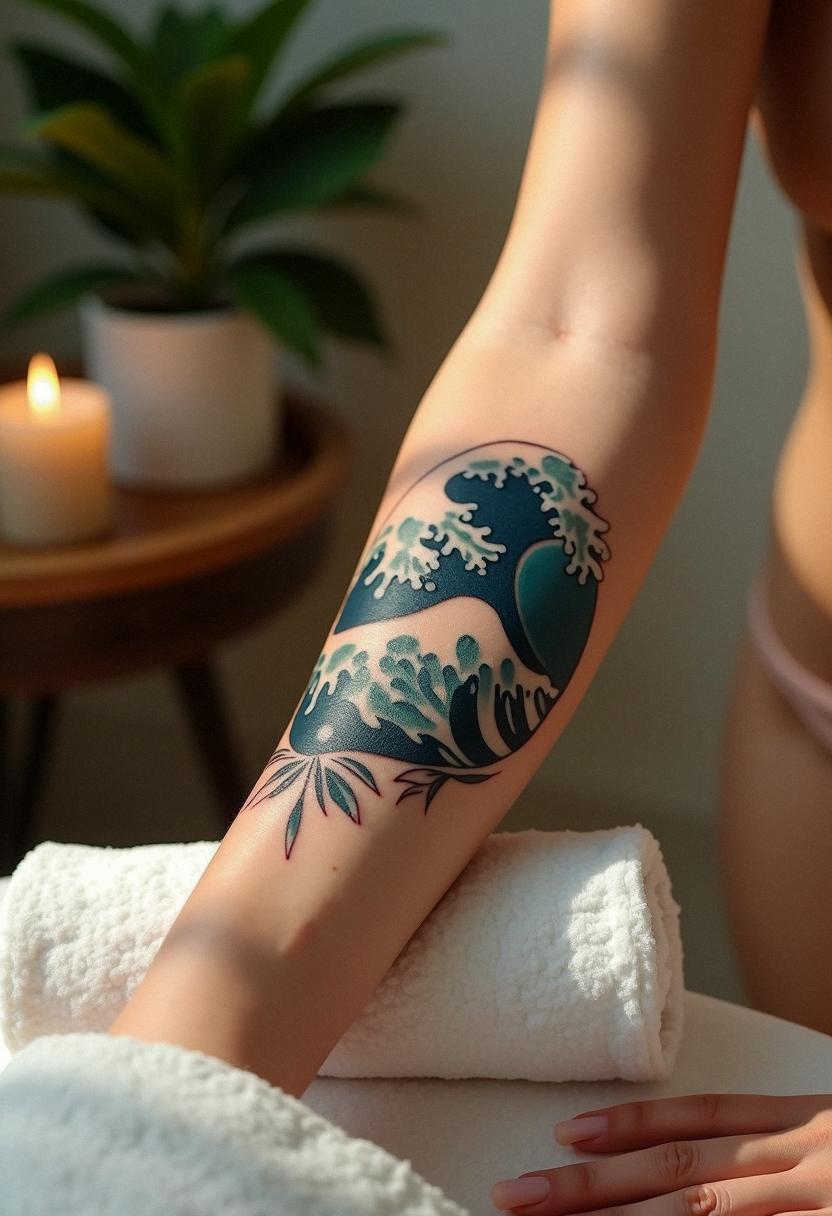 wave tattoo