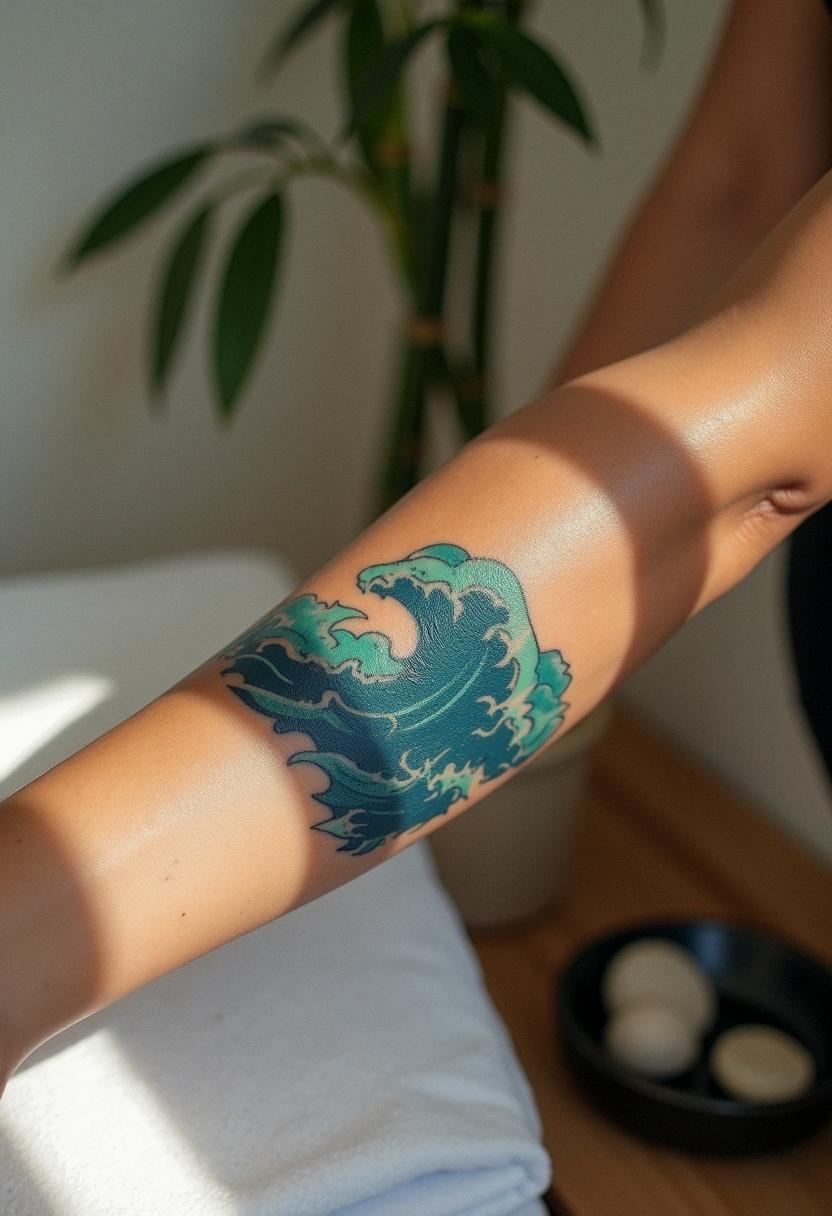 wave tattoo