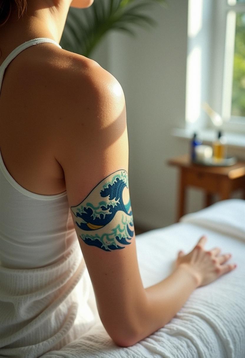wave tattoo
