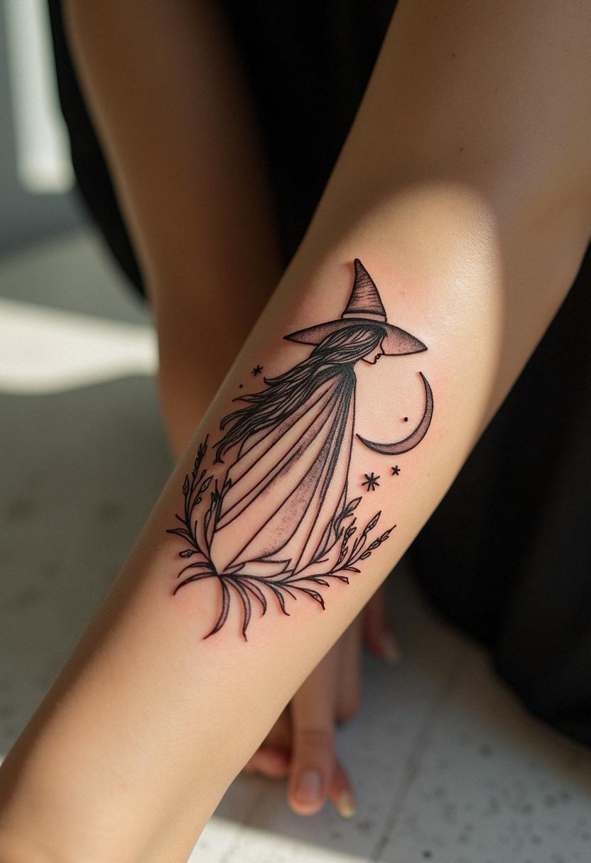 witch tattoo
