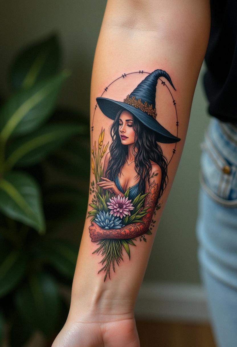 witch tattoo