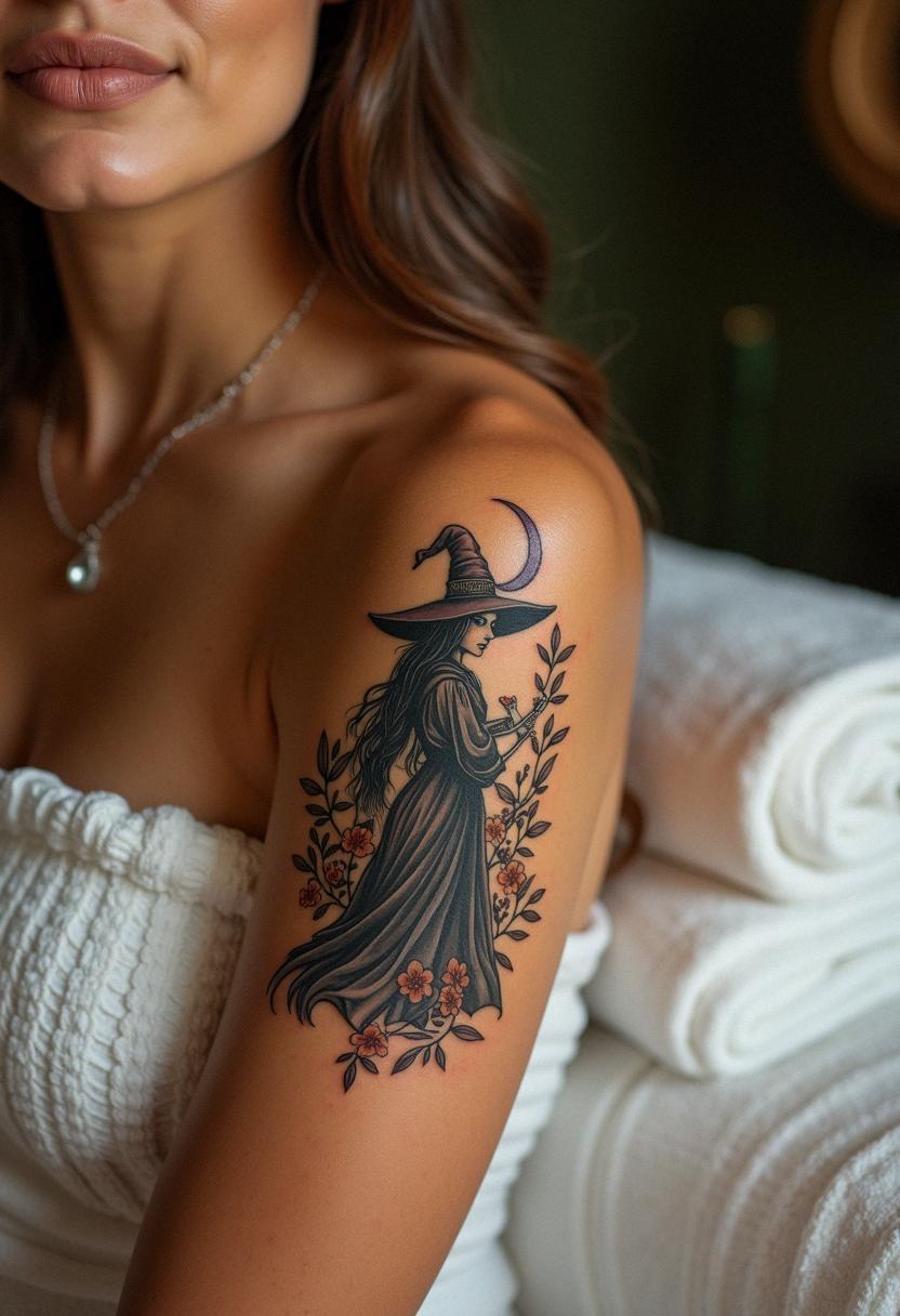 witch tattoo