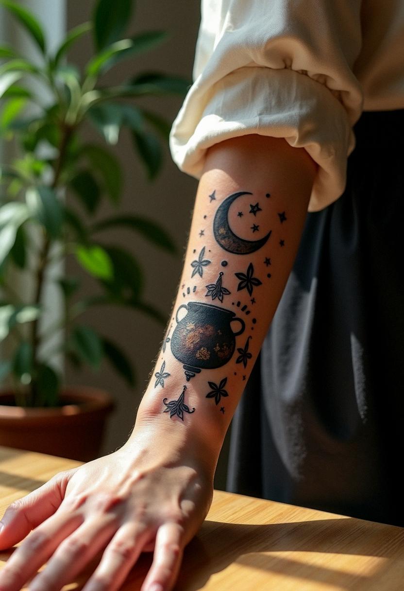 witch tattoo