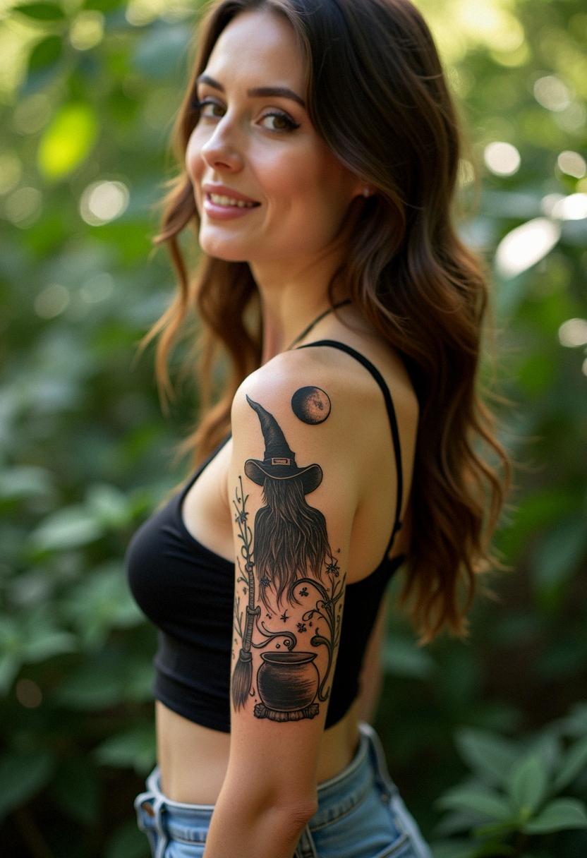 witch tattoo
