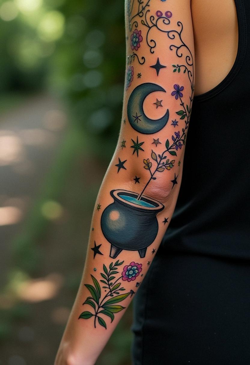 witch tattoos