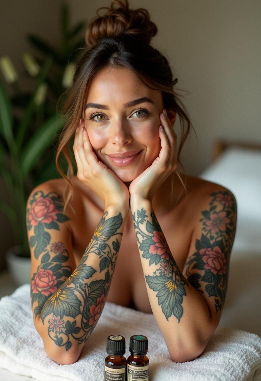 woman sleeve tattoos