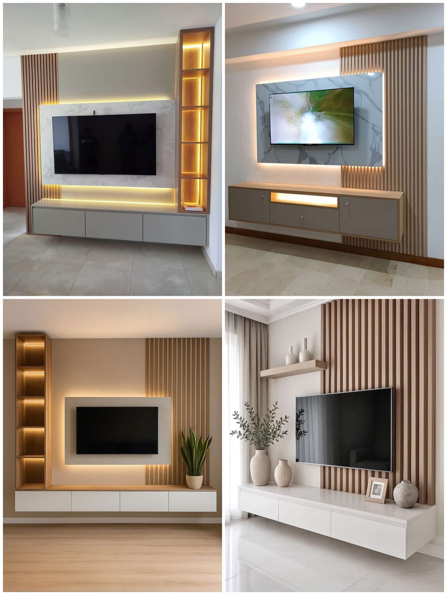 bedroom tv wall design