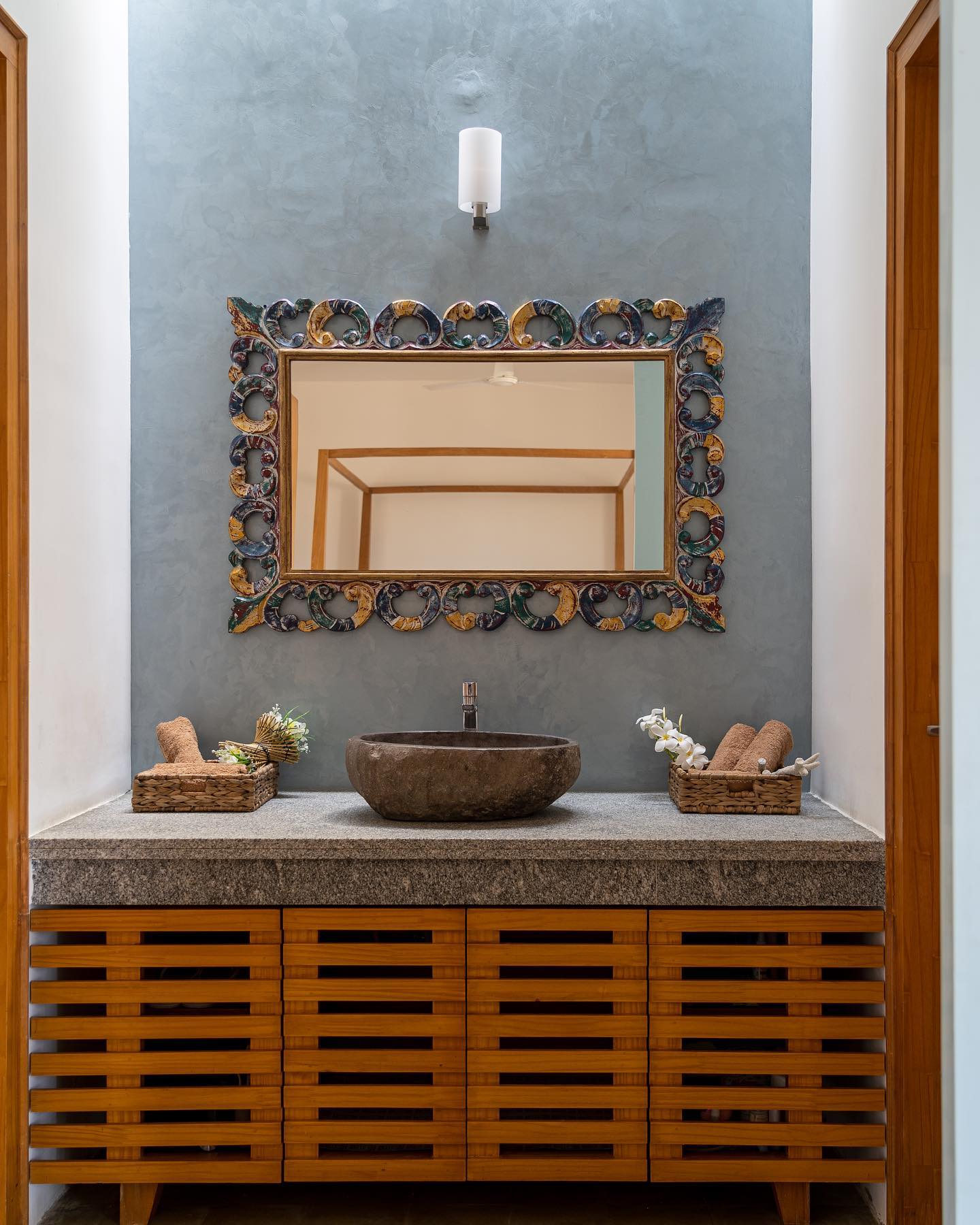 concrete wall bedroom