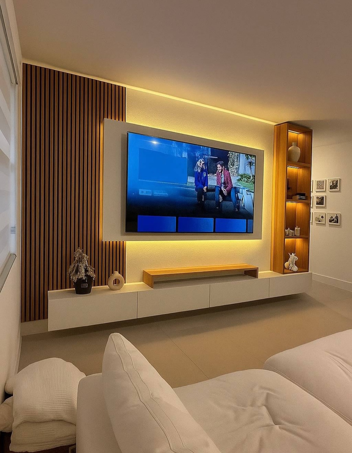 bedroom tv wall design