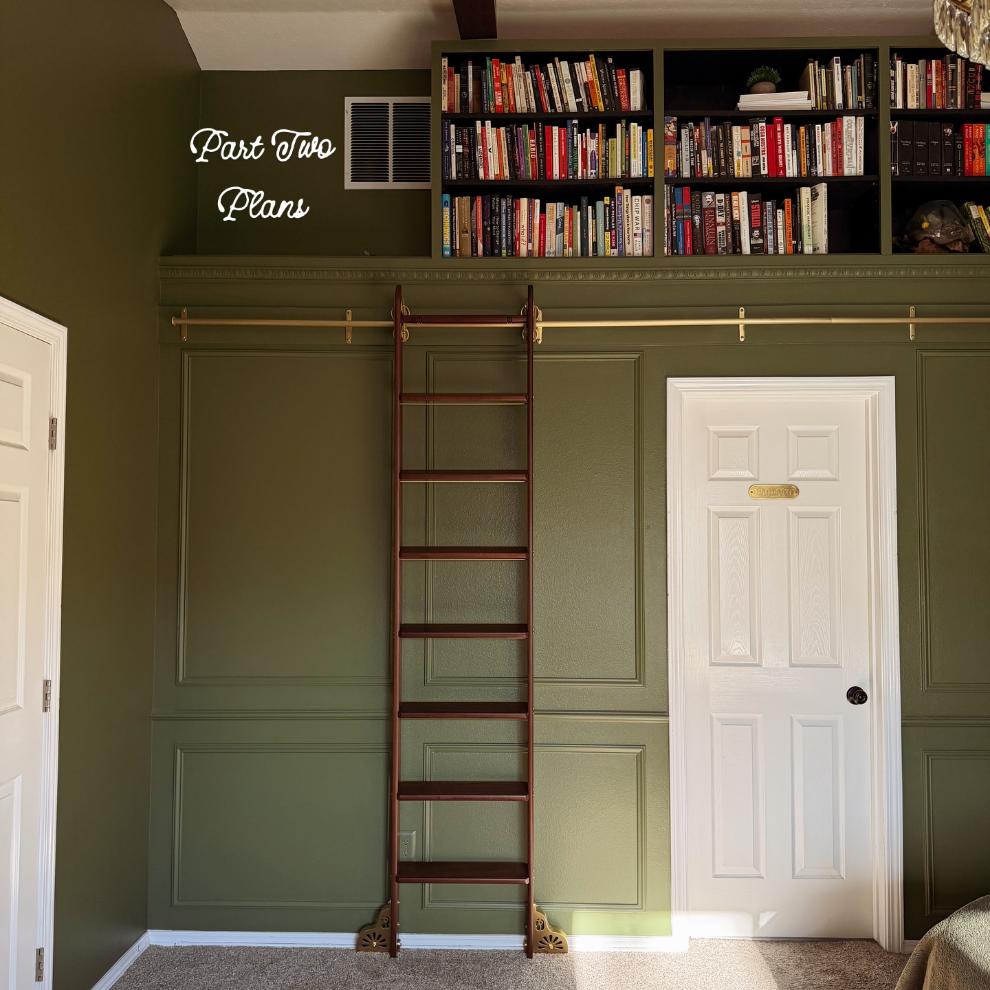 built in shelves bedroom