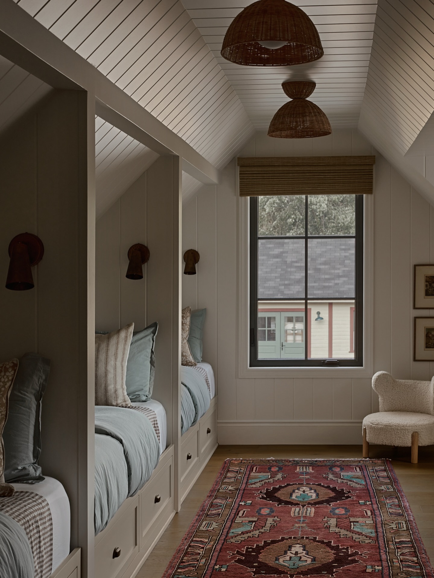 board and batten bedroom