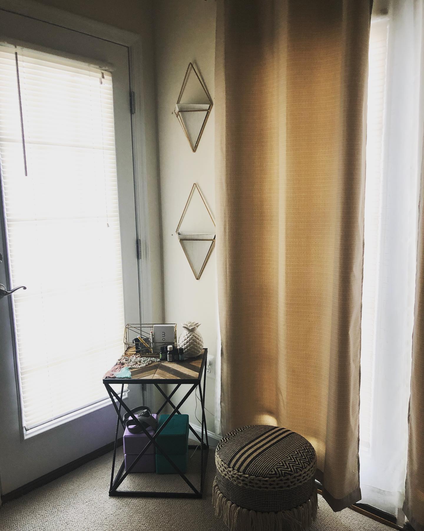 bedroom meditation corner