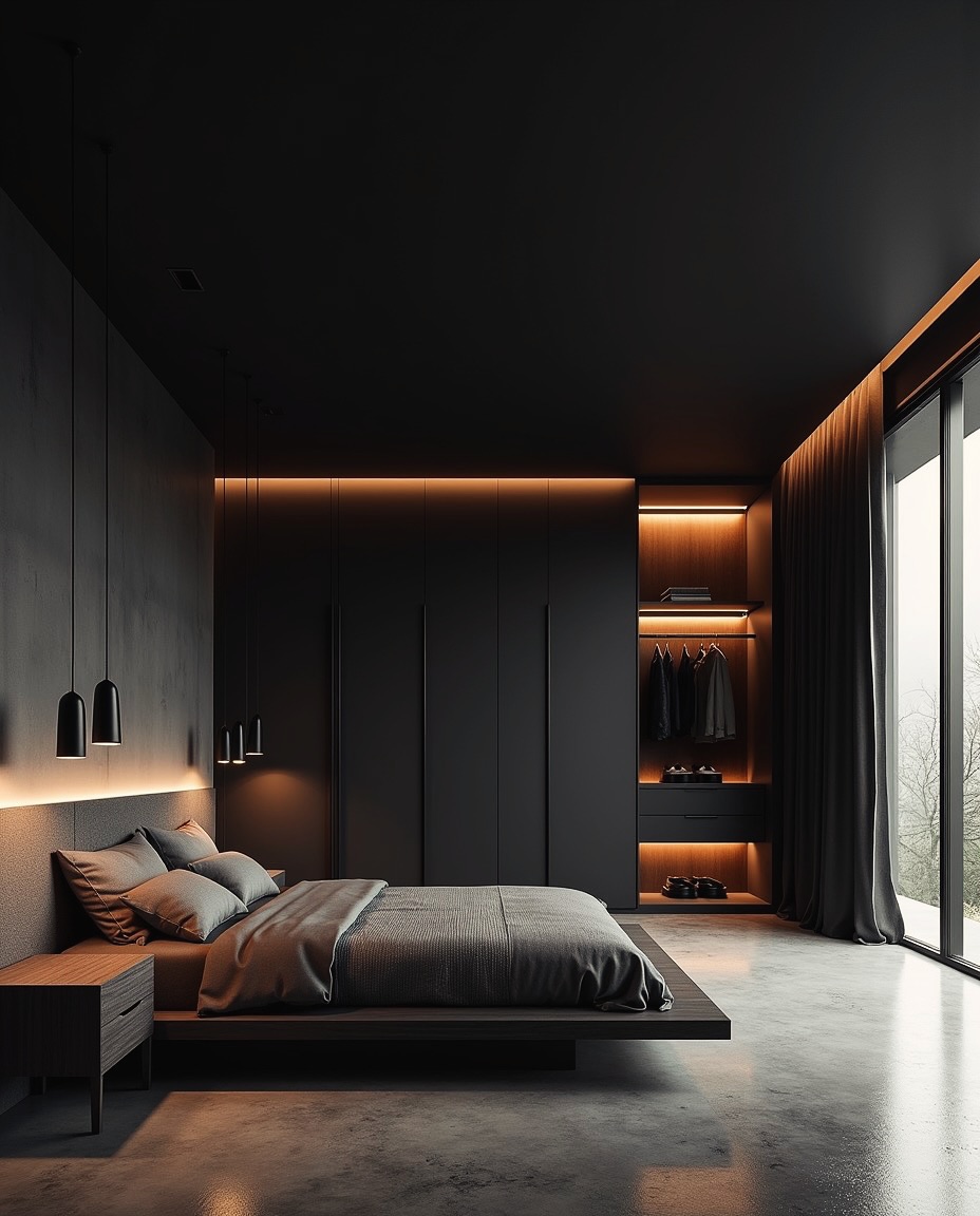 25 Bedroom Dark Wall Ideas To Transform Your Space (With Stunning Real-Life Photos) 13 bedroom dark wall