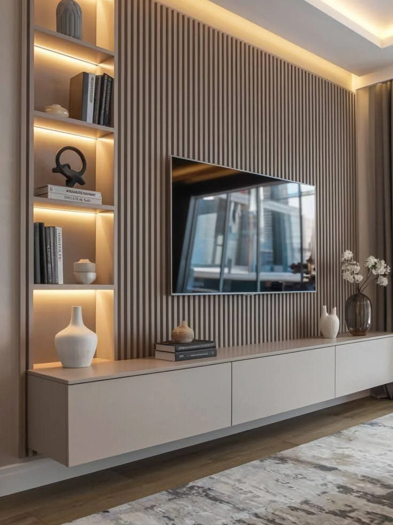 bedroom tv wall design