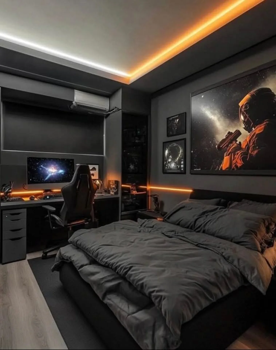 bachelor pad bedroom
