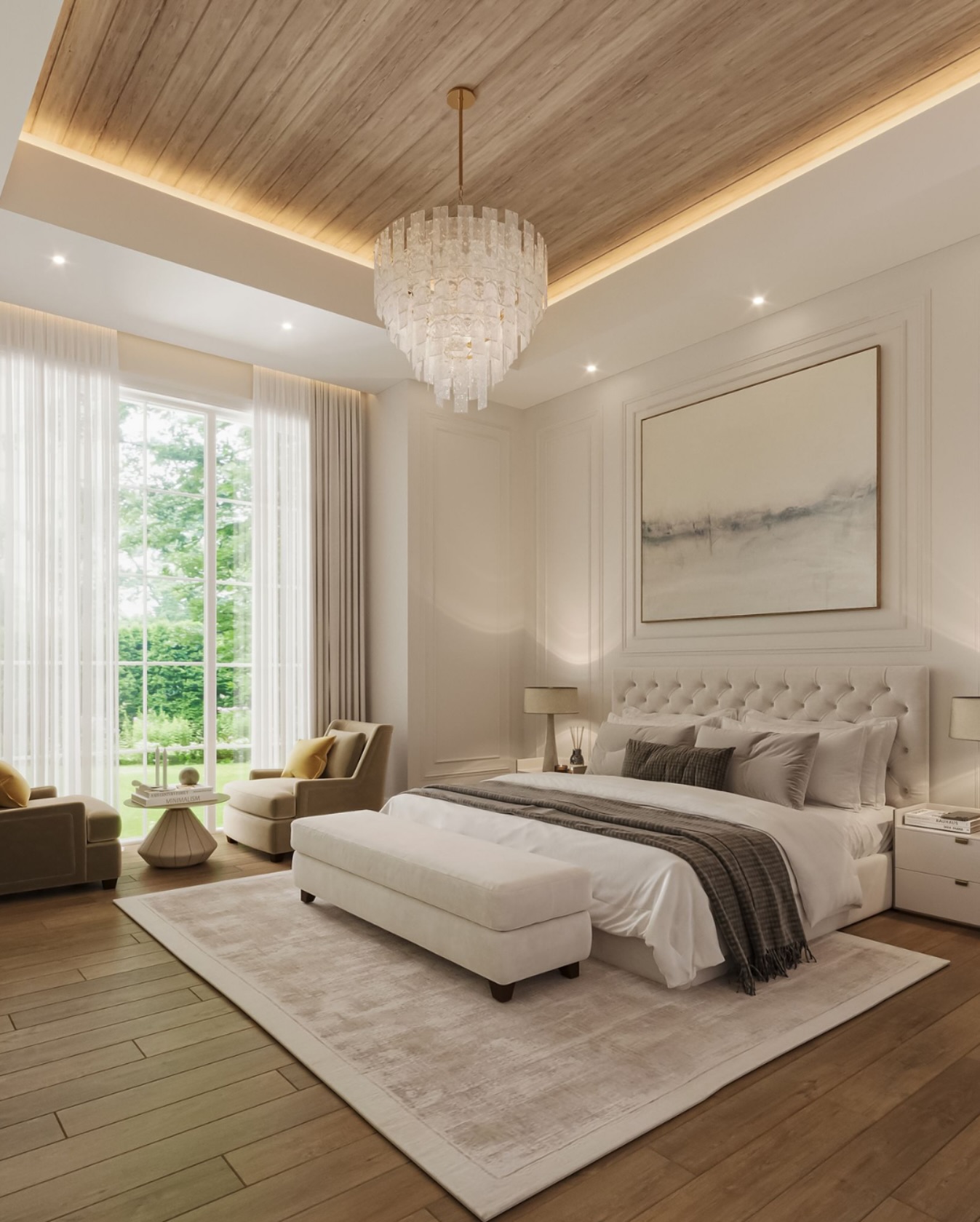 vaulted ceiling bedroom