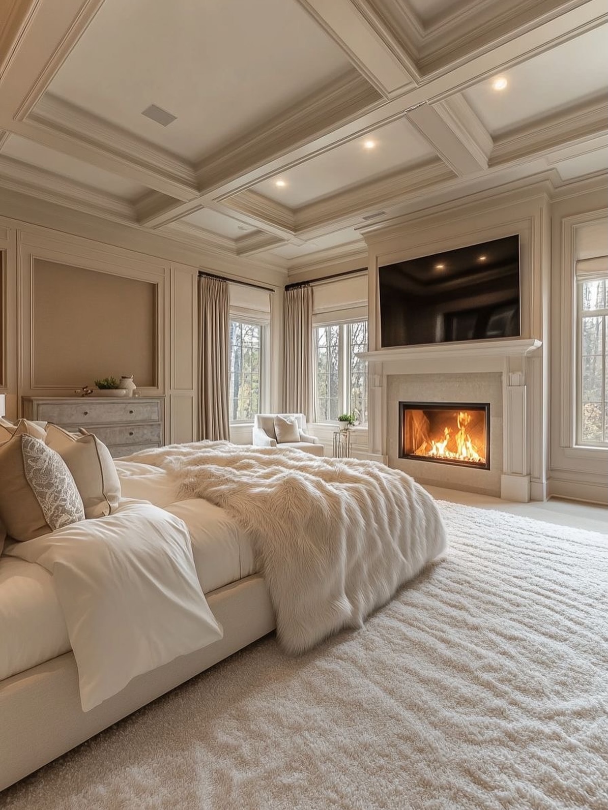 two tone bedroom walls